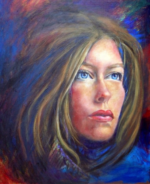 Click here to view Girl With Blue Eyes by Judi Cain, Artist